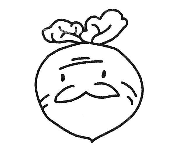 可爱的卡通萝卜简笔画图片