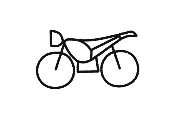 摩托车简笔画