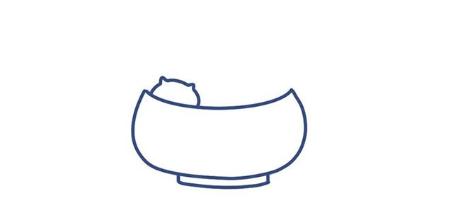 萌宠汤圆简笔画