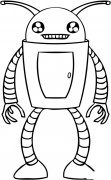机器人人物简笔画步骤图片大全