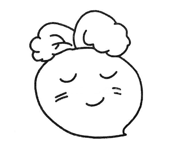 可爱的卡通萝卜简笔画图片