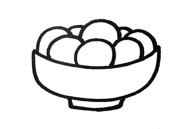 小女孩闹元宵简笔画