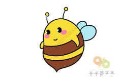 小蜜蜂简笔画简单易学