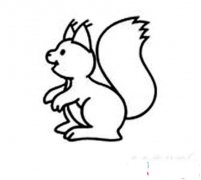 儿童关于松鼠的简笔画图片