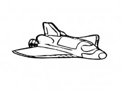 卡通航天飞机简笔画图片