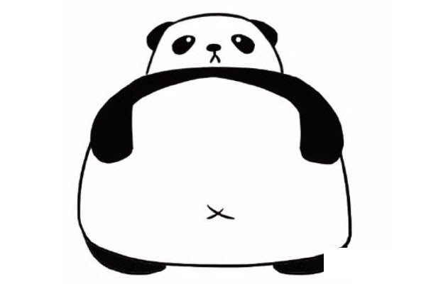 卡通大熊猫简笔画图片3