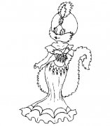 狐狸小姐人物简笔画步骤图片大全