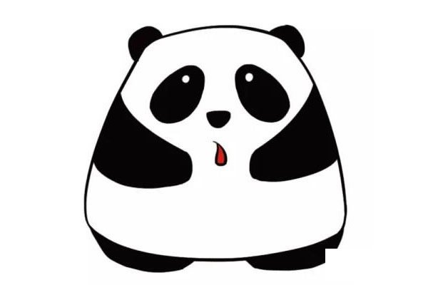 大熊猫简笔画图片1