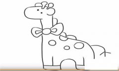 长颈鹿简笔画画法步骤教程