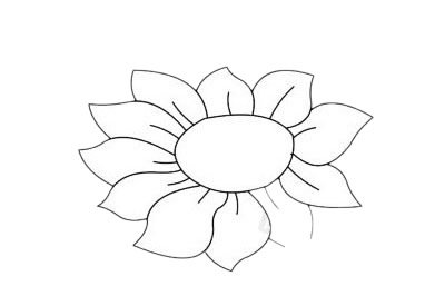 向日葵简笔画图片大全作品五