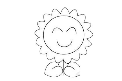 向日葵简笔画图片大全作品四