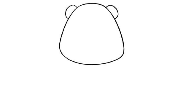 卡通大熊猫简笔画