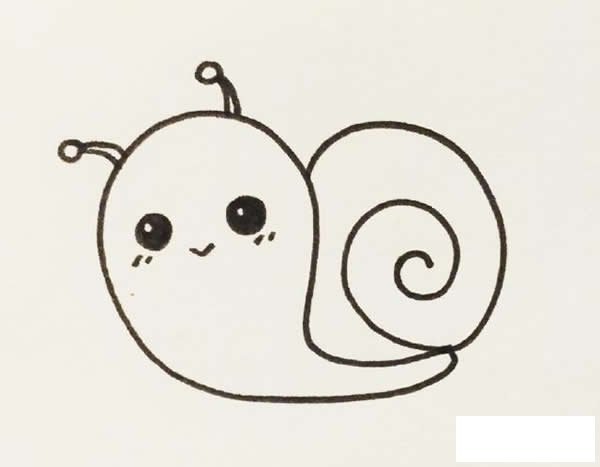 蜗牛简笔画