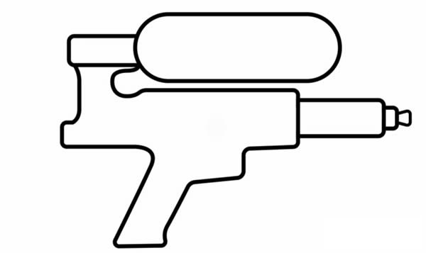 玩具水枪简笔画