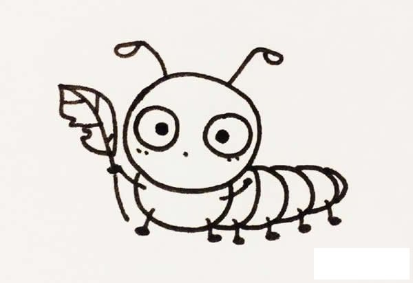 毛毛虫简笔画