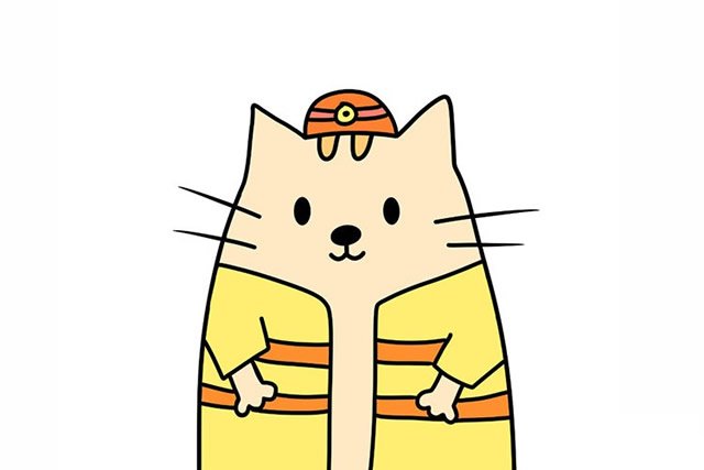 卡通小猫简笔画图片5