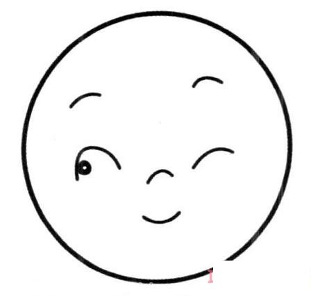 圆脸表情怎么画可爱_表情包简笔画图片