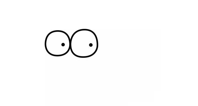 卡通河豚简笔画