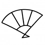 折扇物品简笔画步骤图片大全二