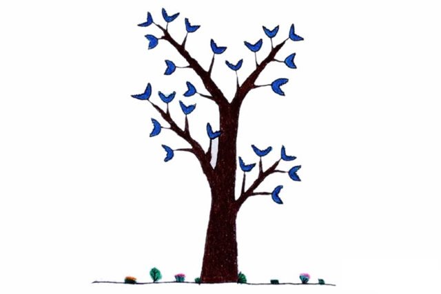 漂亮的大树简笔画图片3