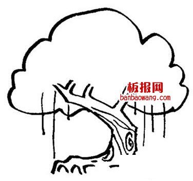大树的儿童简笔画