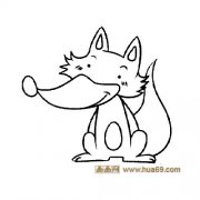 一只自信的狐狸简笔画3