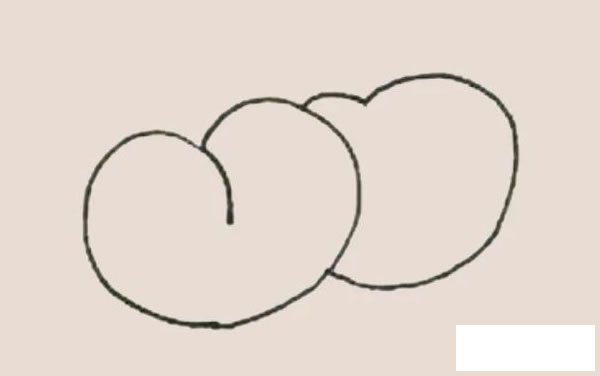 黄桃简笔画图片