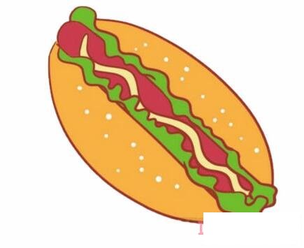 儿童面包涂色怎么画好看 面包简笔画图片