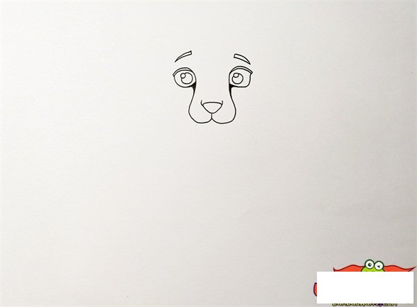简笔画豹子的画法