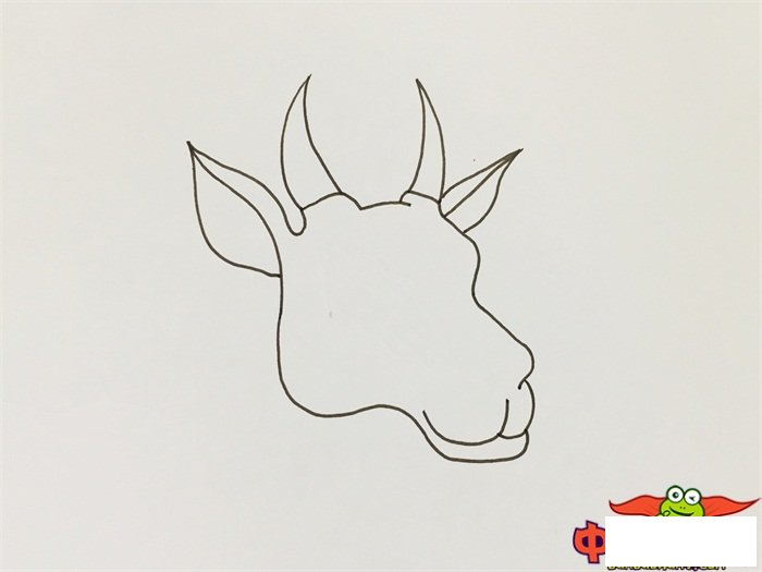 奔跑的羚羊简笔画