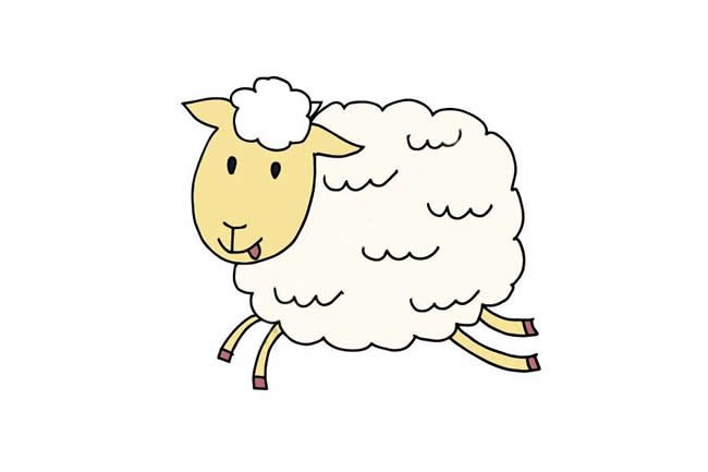 小羊简笔画