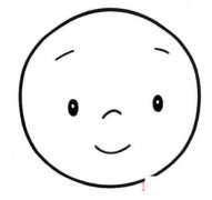 幼儿圆脸表情怎么画简单可爱_表情包简笔画图片