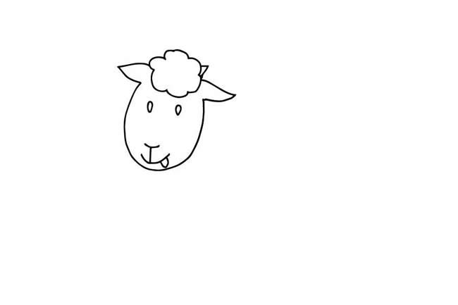 小羊简笔画