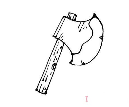 斧头怎么画简洁易学 斧头简笔画图片
