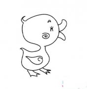 可爱的小鸭子简笔画图片