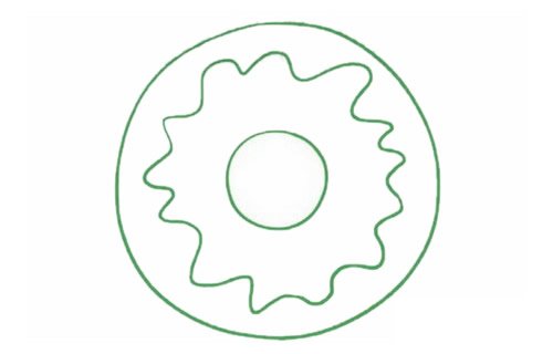 甜甜圈简笔画图片