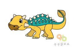Q版甲龙简笔画画法