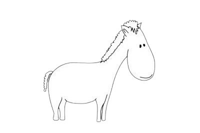 小木马简笔画图片大全作品五