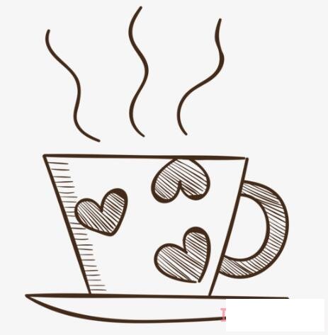 手绘茶杯的画法 儿童画茶杯简单漂亮