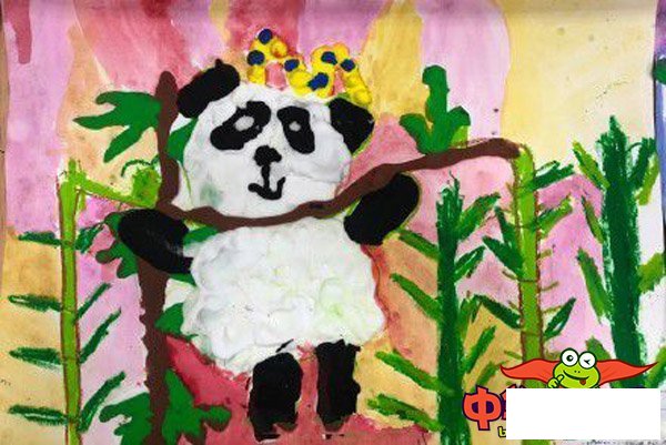 大熊猫吃竹子儿童画,大熊猫吃竹子怎么画