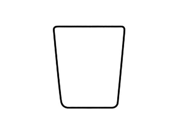 画上一个倒梯形