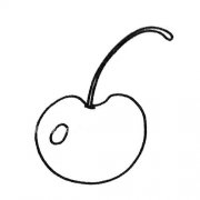 简单的樱桃简笔画图片大全