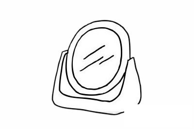 镜子简笔画图片