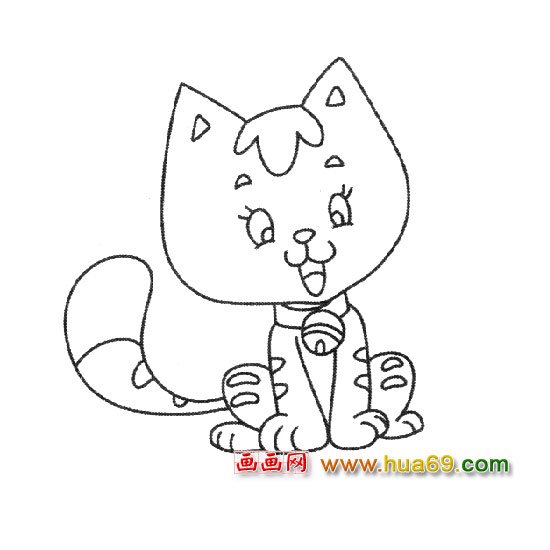 温柔的小猫│简笔画5