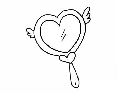 镜子简笔画图片