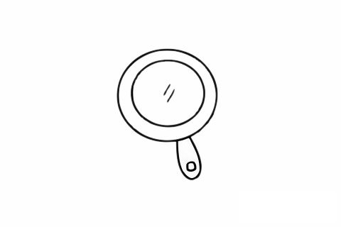 镜子简笔画图片