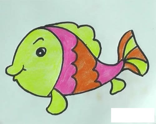 金鱼简笔画图片