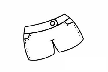 裤子简笔画图片