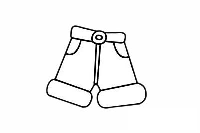 裤子简笔画图片