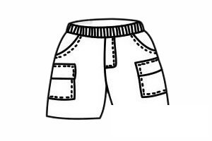 裤子简笔画图片